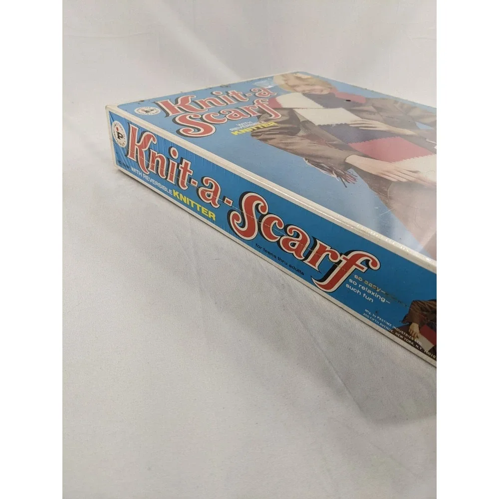 Vintage‎ Sealed Pastime Knit-a-scarf With reversible knitter (No 693p) 70s retro